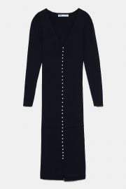 PEARL BUTTON DRESS at Zara